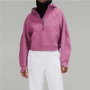Lululemon pink scuba half zip